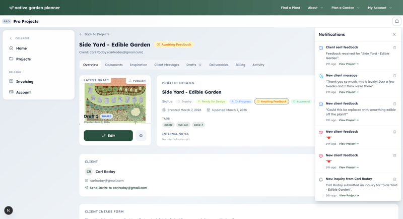Pro Projects — Project overview